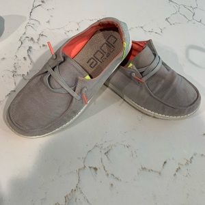 Womens grey Hey Dude shoes